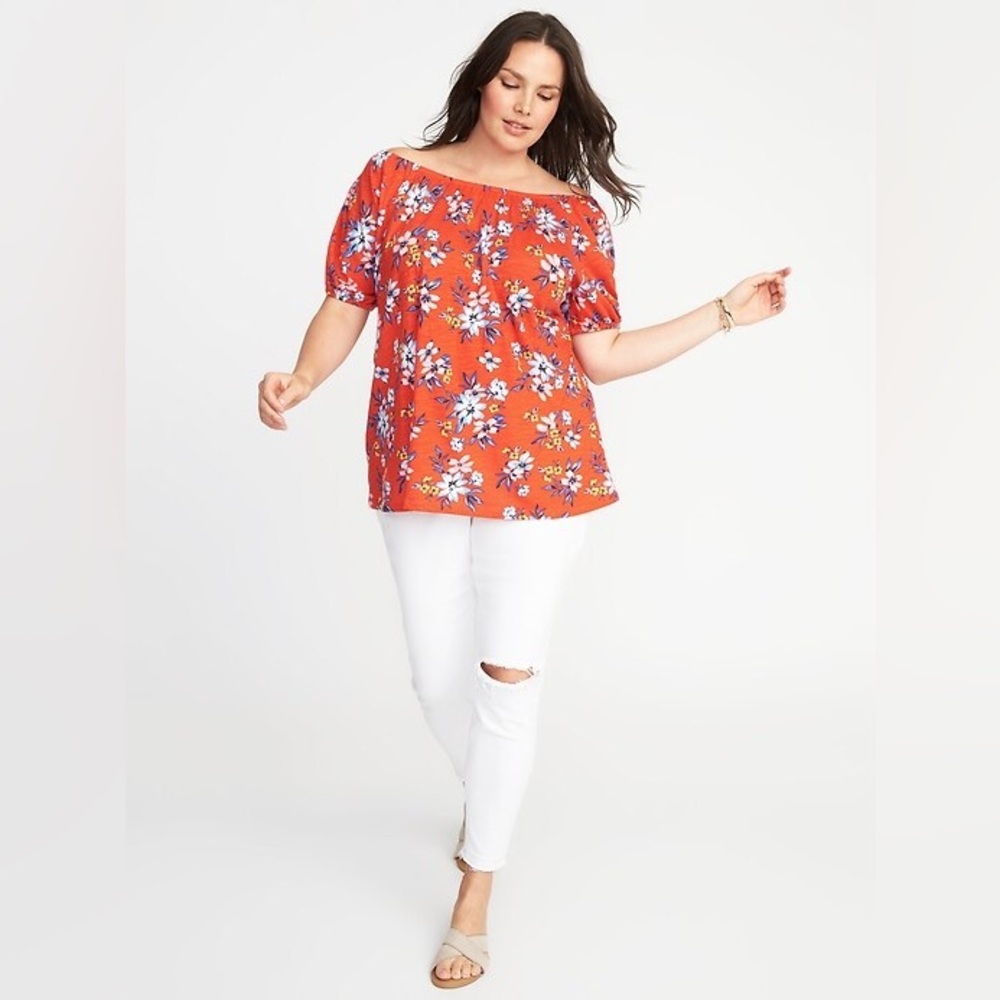 Relaxed Old Navy Women Bubble-Sleeve Top - Size M
